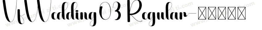 VfWedding03 Regular字体转换